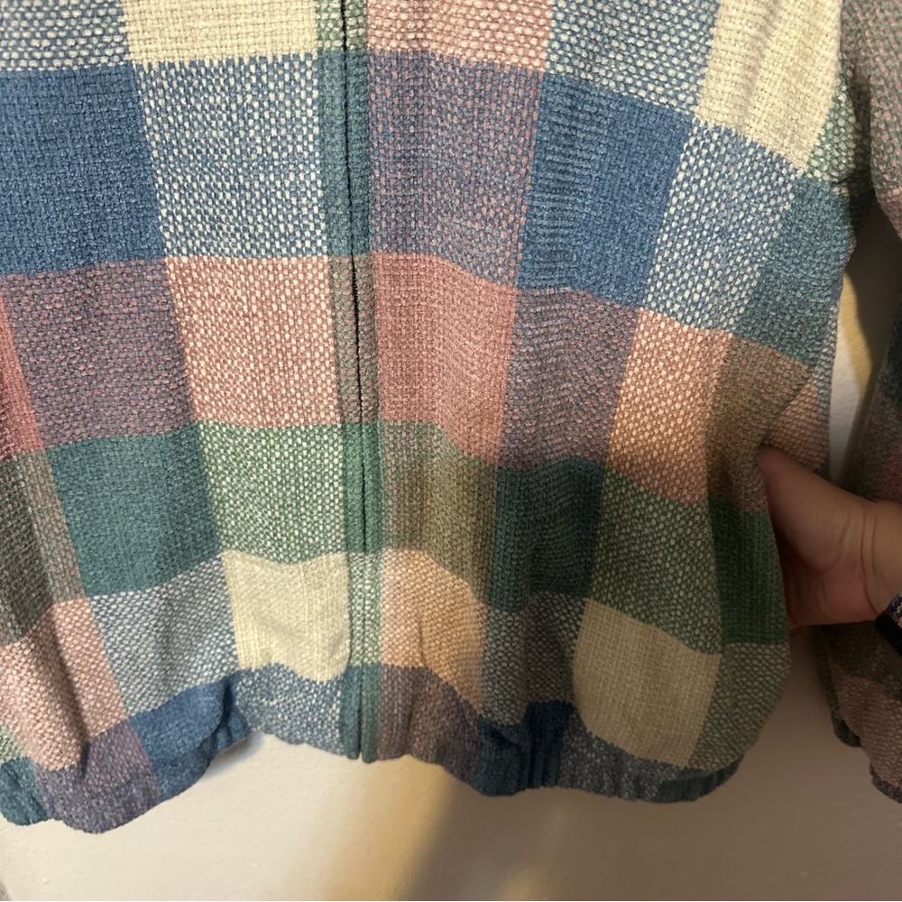 Alfred Dunner pastel patchwork jacket - Picture 5 of 7